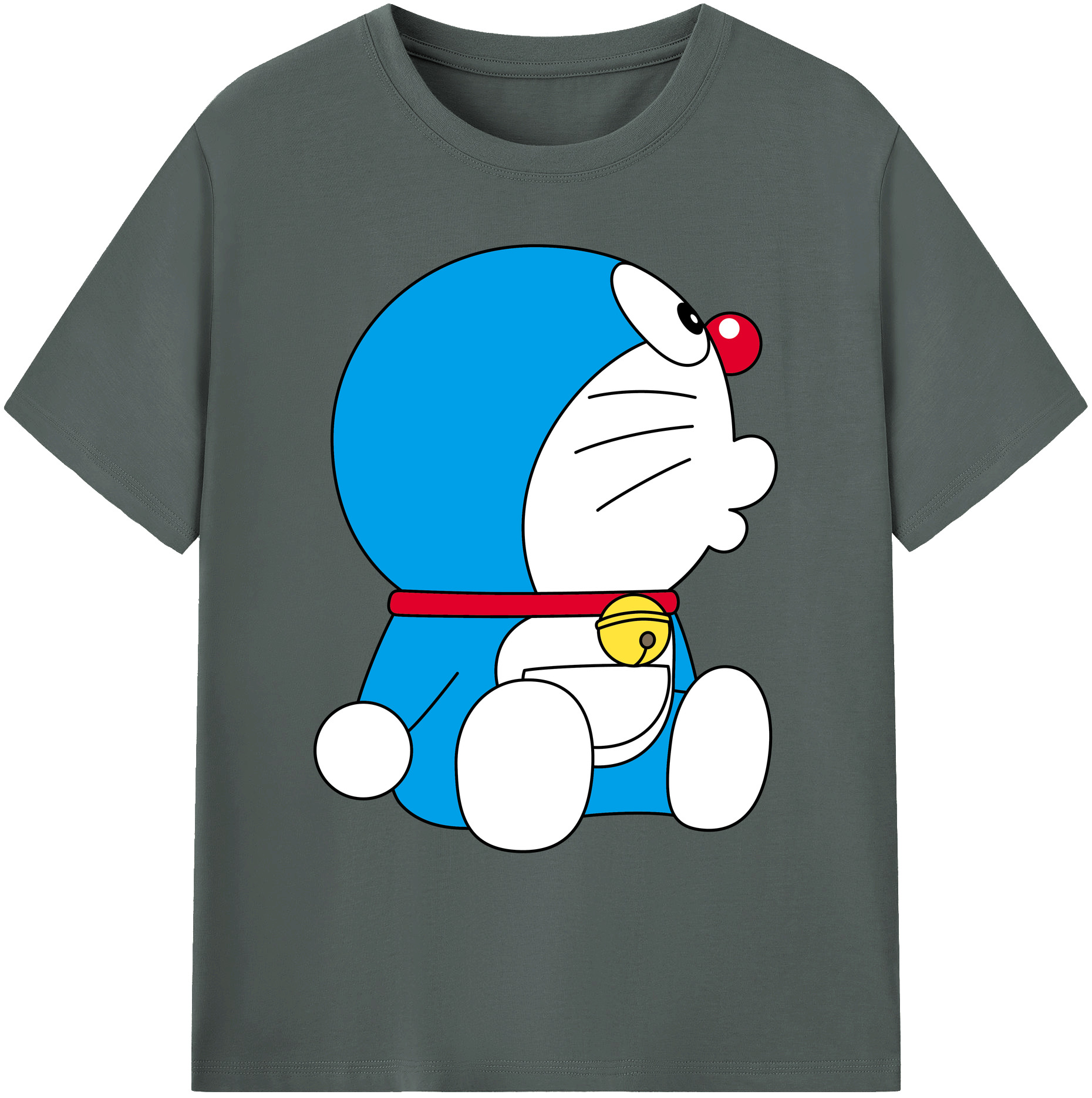 （画像用） ドラえもん Doraemon 綿100％ メンズ半袖Tシャツ｜肌触りやわらか＆通気性